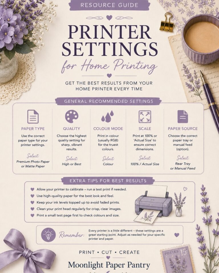 Printer Settings For Home Printing