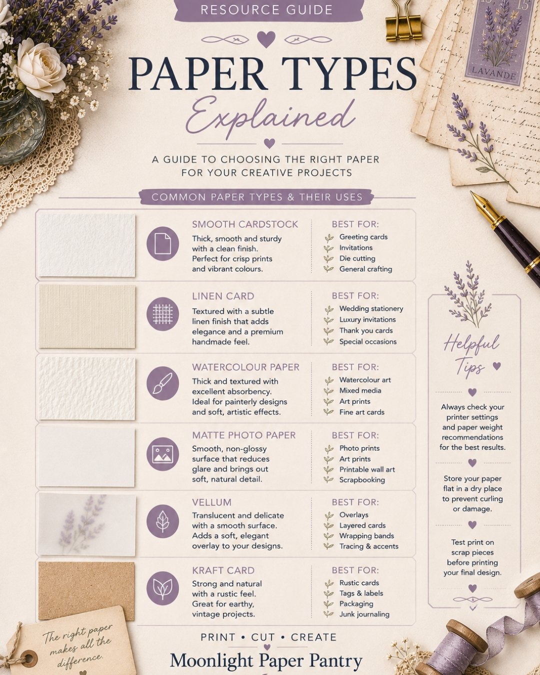 Paper Types Explained